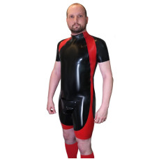 Axion suit with 2 side chest zips & codpiece